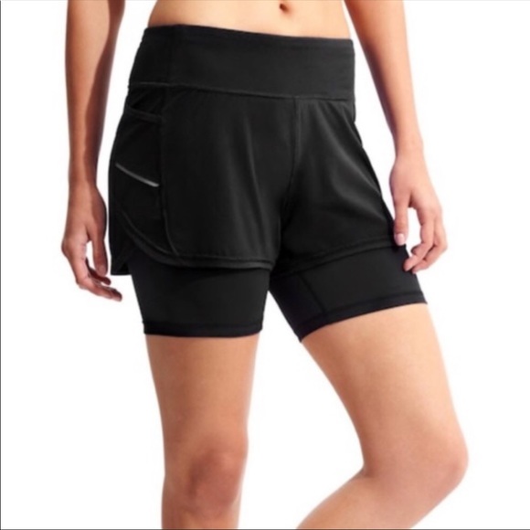 Athlete Ready Set Go Run 2 in 1 Compression Shorts - Picture 2 of 9